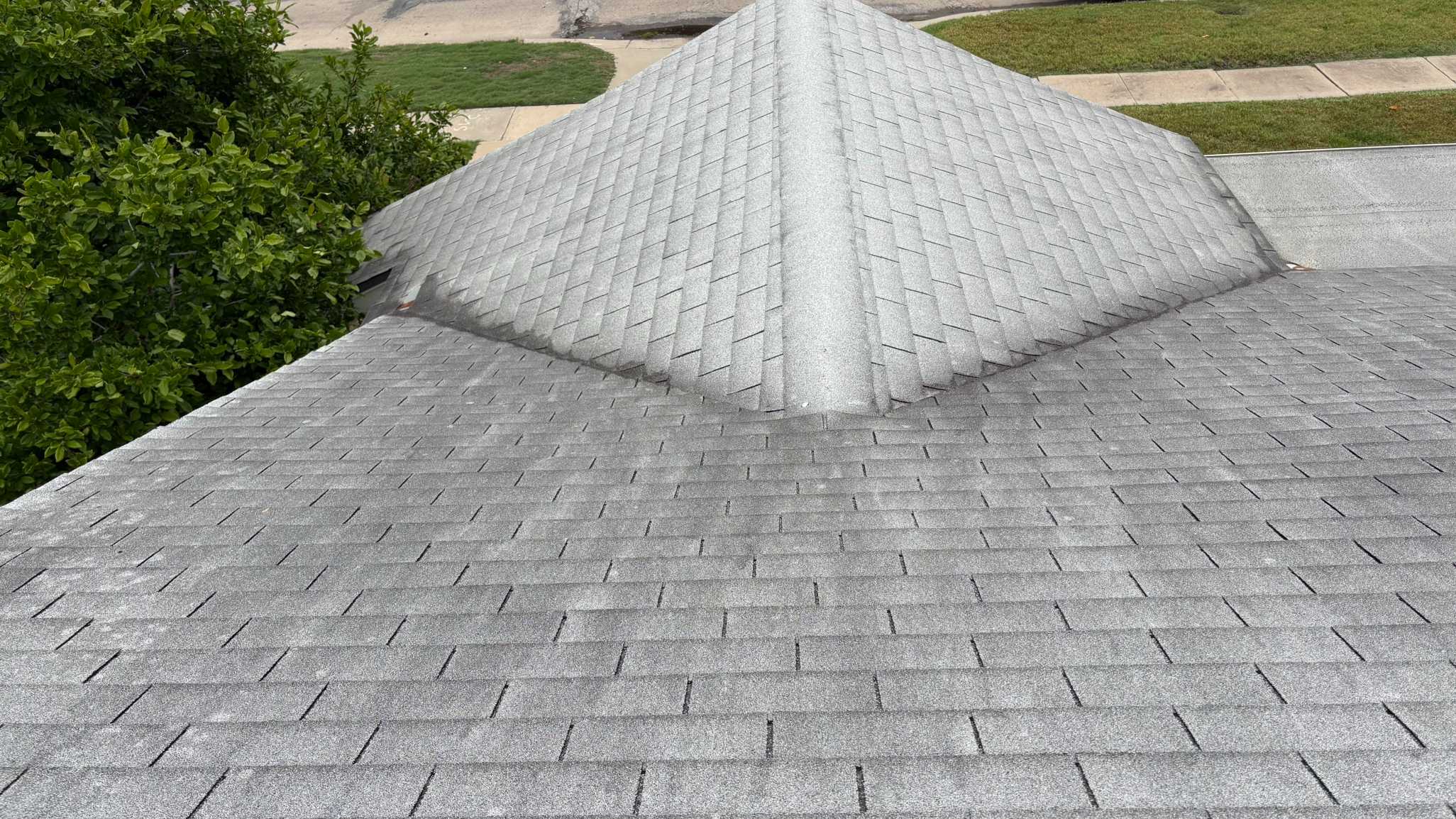 before wichita storm damage roof replacement with certainteed shingles