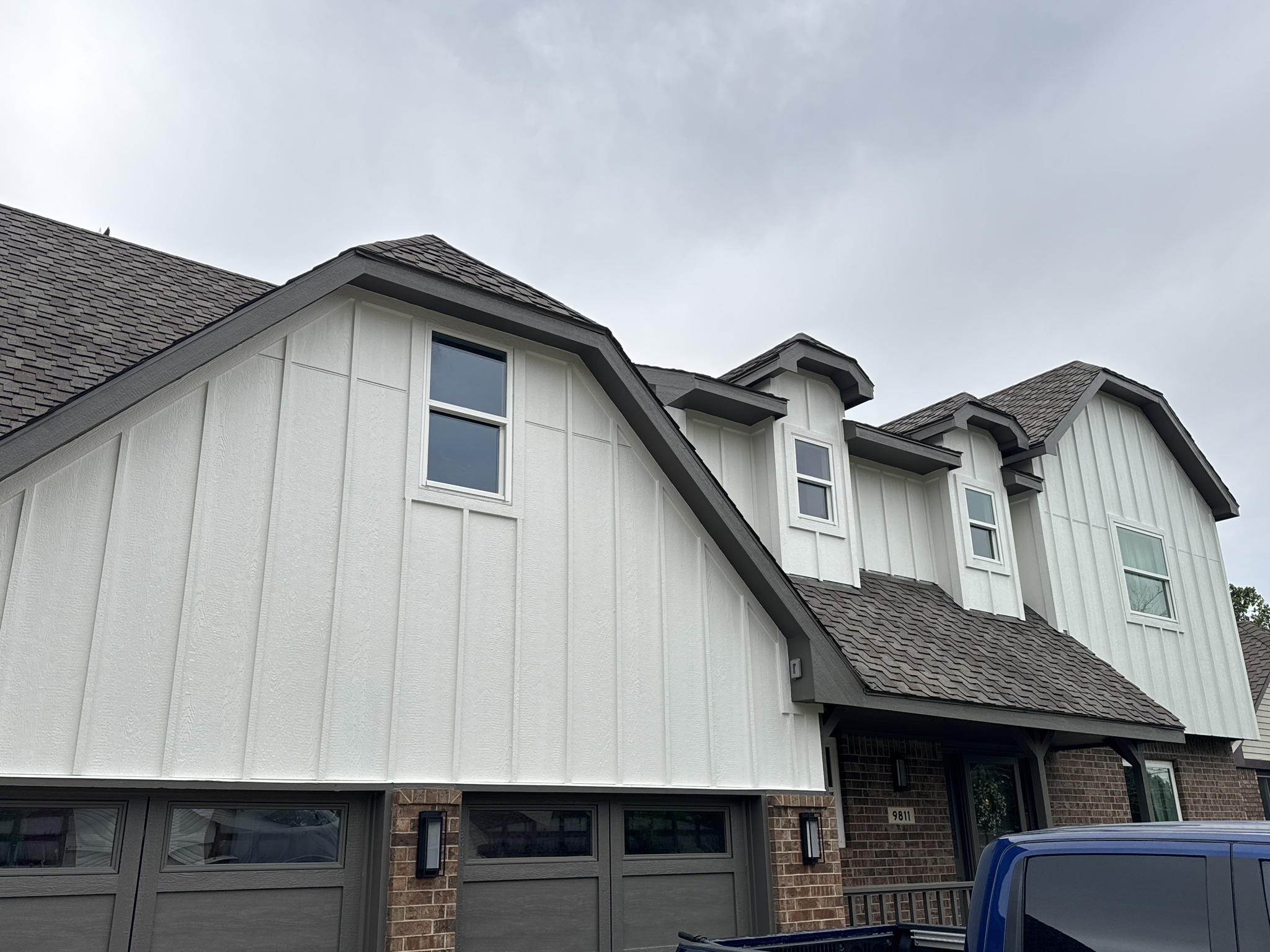 board & batten siding replacement transforms a wichita home